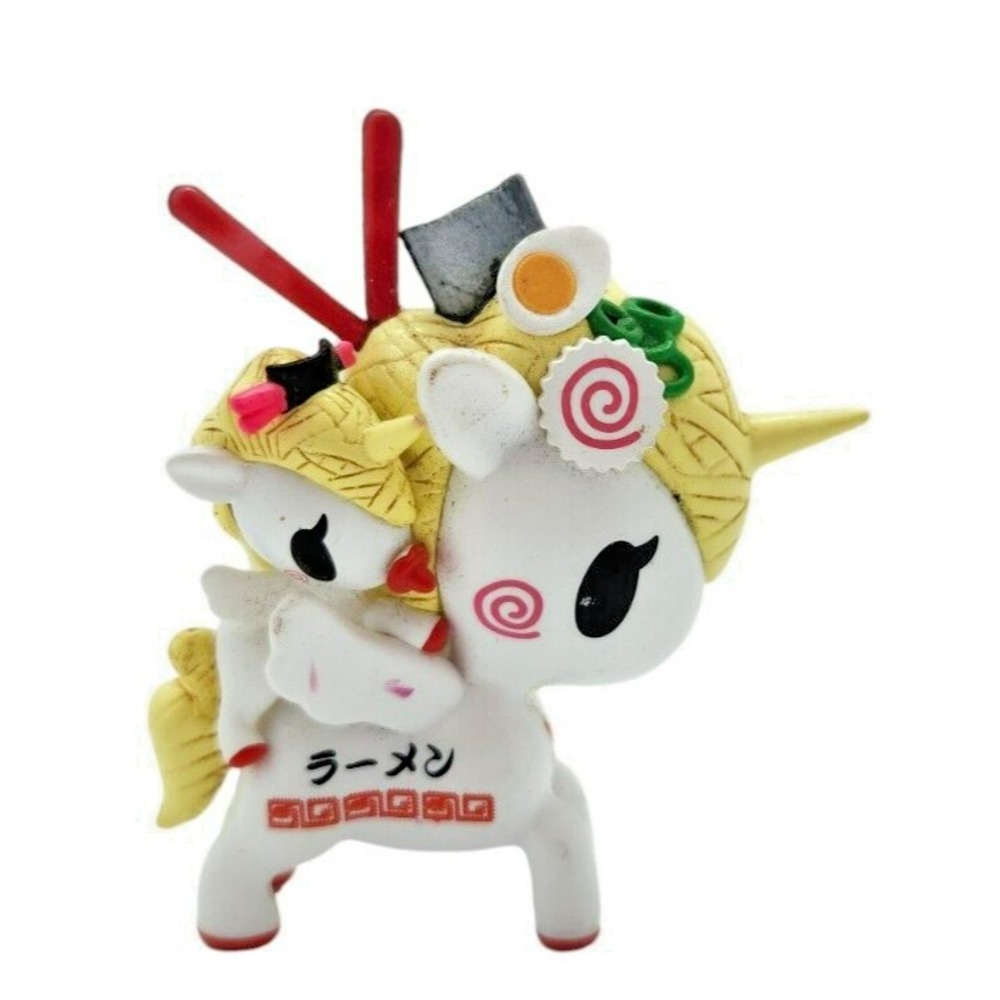 Tokidoki Unicorno Series 6 Ramen Vinyl Figure White Yellow Foodie Toy